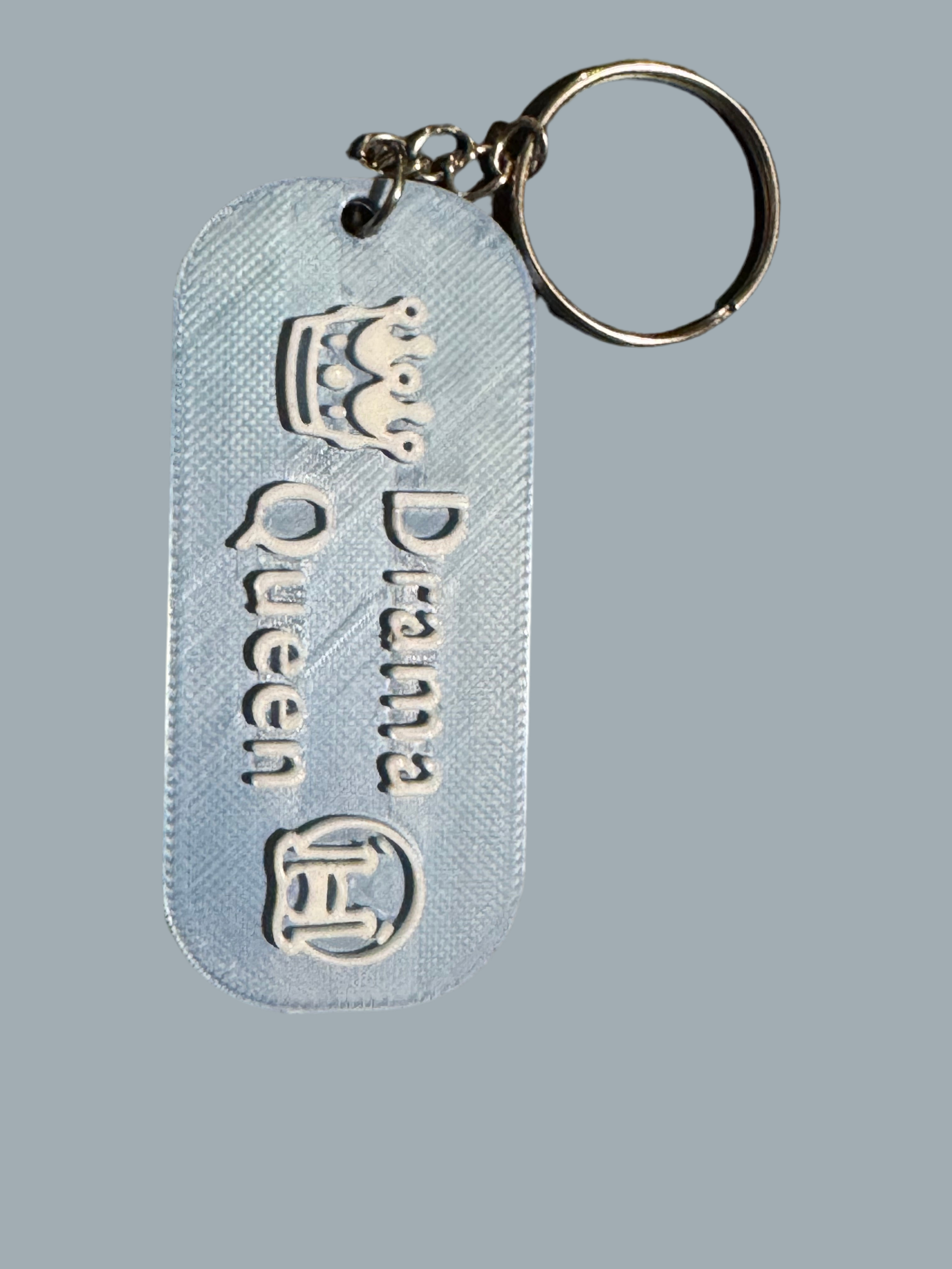 Targhetta portachiavi personalizzata con frase